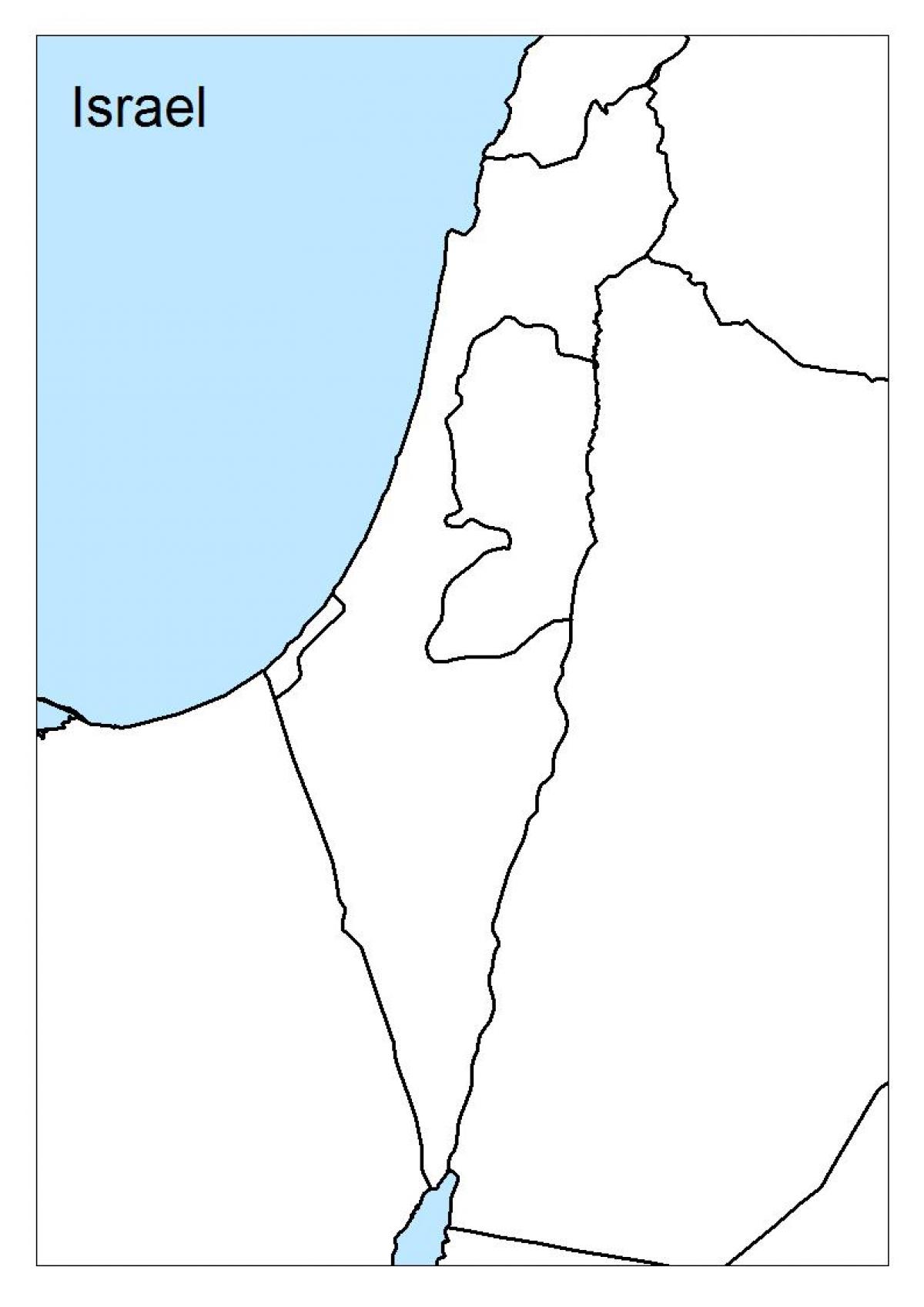kaart van israel leeg