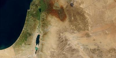 Kaart van israel satelliet 