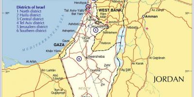 Israel streke kaart